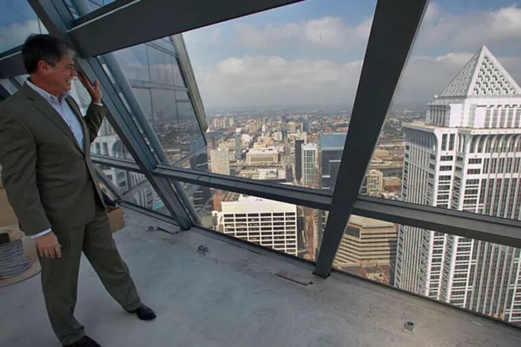 Evan Glenn Evans, general manager of One Liberty Observation Deck on 57th floor of One Liberty Place, 1650 Market St. on Tuesday, August 18, 2015. ( ALEJANDRO A. ALVAREZ / Staff Photographer )