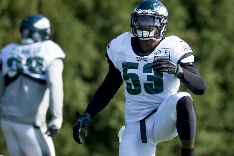 Eagles linebacker Nigel Bradham is awaiting word on whether the NFL will suspend him for brushes with the law in 2016.