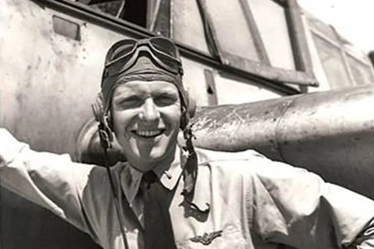 William B. Wilson in 1944 in his Navy pilot's uniform. He developed Brandywine Airport.