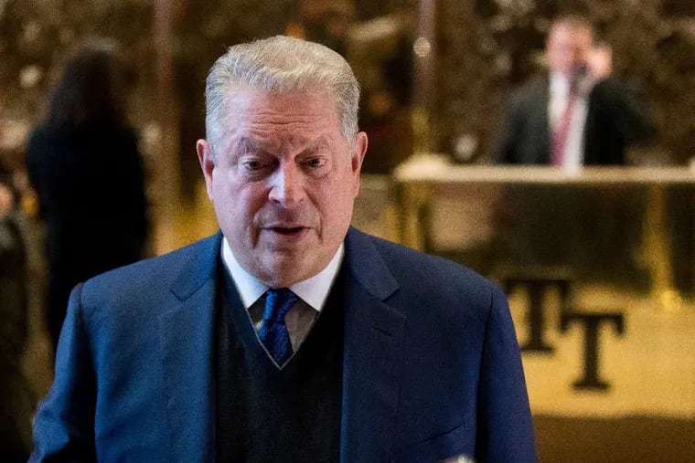 Former Vice President Al Gore after meeting with then President-elect Donald Trump at Trump Tower, Monday, Dec. 5, 2016, in New York.