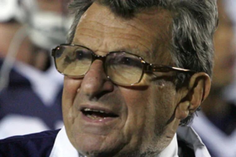 Joe Paterno: &quot;It bothers me that people have to know what I make.&quot;