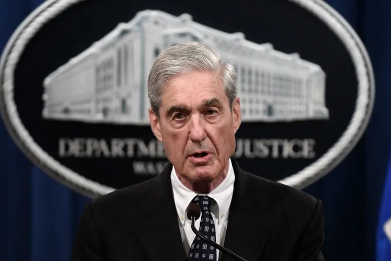 Special counsel Robert Mueller makes a statement about the investigation into Russian interference in the 2016 election at the Justice Department on May 29, 2019 in Washington, D.C. (Olivier Douliery/Abaca Press/TNS)
