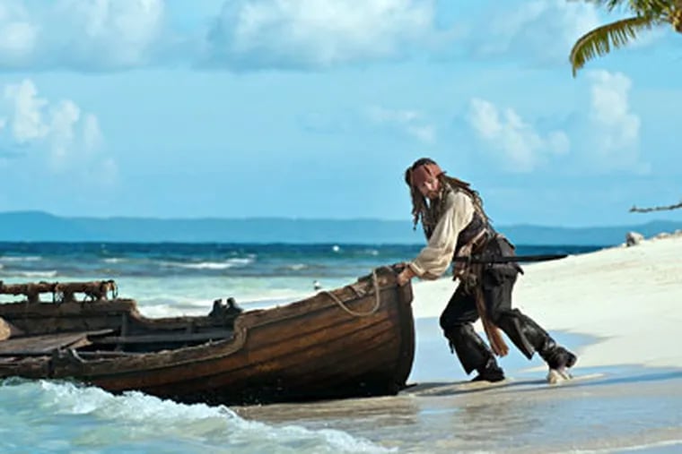 Johnny Depp returns as Captain Jack Sparrow in the fourth installment of the "Pirates" series. (Photo / Peter Mountain)