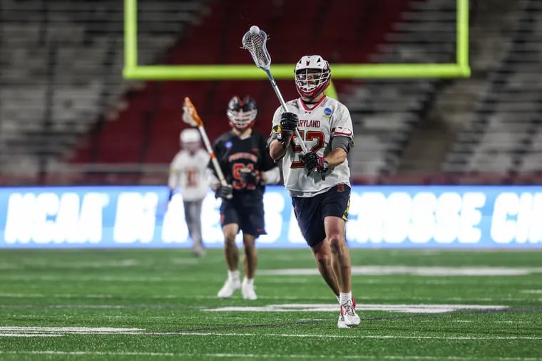 Maryland senior Luke Wierman, a West Chester Henderson graduate, is the program leader for the Terrapins in faceoffs won and ground balls.