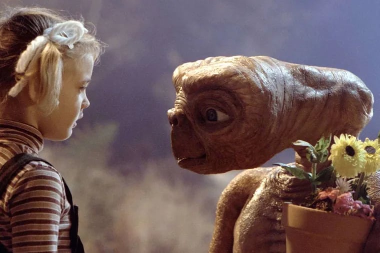 Gertie (Drew Barrymore) says goodbye to E.T. in "E.T. the Extra-Terrestrial"; The Philadelphia Orchestra performs from the score this weekend.