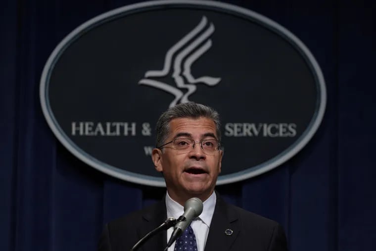 U.S. Secretary of Health and Human Services Xavier Becerra spoke in June at a news conference Washington, DC. His agency on Wednesday issued at audit that was critical of certain coverage denials by Keystone First, the largest Medicaid plan in Southeastern Pennsylvana.