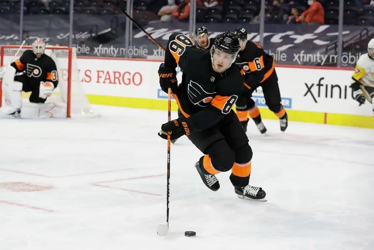 Flyers winger Joel Farabee made major strides in his second NHL season, which will end with Monday's game against visiting New Jersey.
