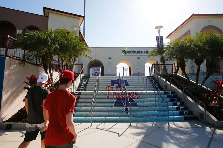 Spectrum Field, the Phillies' spring training stadium in Clearwater, Fla.