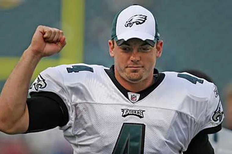 Kevin Kolb could have a higher trade value than Donovan McNabb this offseason. (Ron Cortes/Staff file photo)