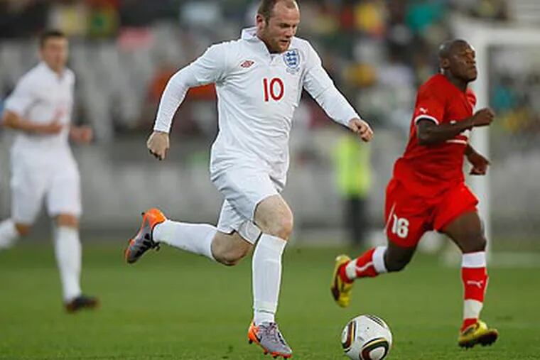 Wayne Rooney only played the second half of England's last World Cup warm-up game. (Kirsty Wigglesworth/AP)