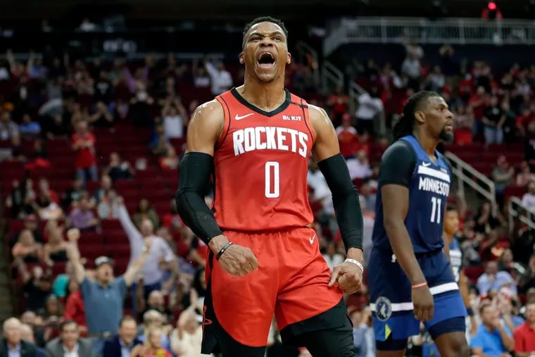Houston Rockets guard Russell Westbrook tested positive for the coronavirus and did not travel with his team to Orlando.