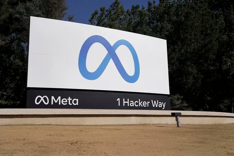 Facebook's Meta logo sign is seen at the company headquarters in Menlo Park, Calif., on, Oct. 28, 2021. Facebook owner Meta is quietly curtailing some of the safeguards designed to thwart voting misinformation or foreign interference in elections even as the U.S. Midterms approach.