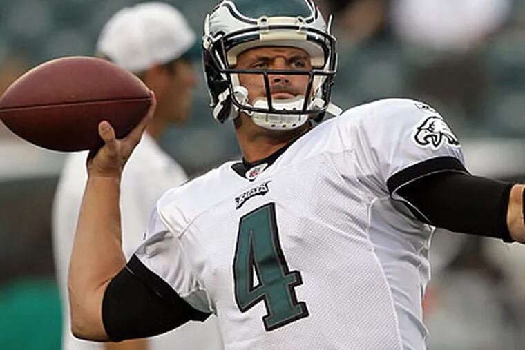 "I brought him in to be a starter, and crazy things happened," Andy Reid said of Kevin Kolb. (Yong Kim/Staff file photo)