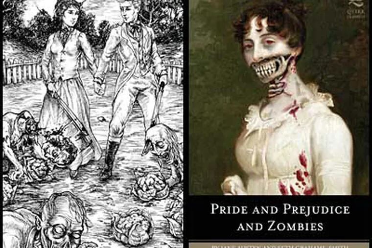 In "Pride and Prejudice and Zombies," Elizabeth and Mr. Darcy don't flirt over discussions of the latest novels, but while kicking zombie behind in a noble bid to save England.