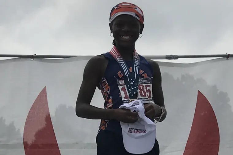 Camden's Sianni Wynn broke a 25-year-old record when she won the 400 meters for 9- and 10-year-olds at the Junior Olympics in Greensboro, North Carolina.