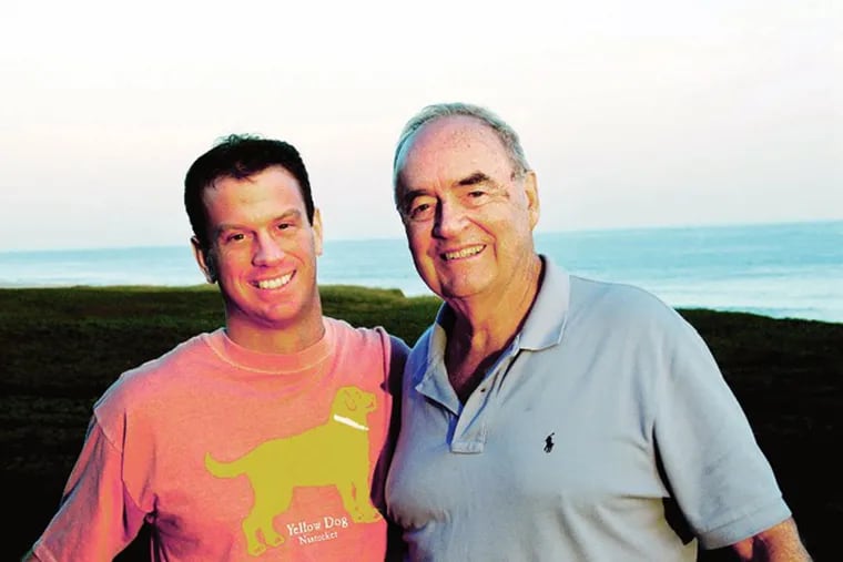 Former U.S. Sen. Harris Wofford with soon-to-be husband Matthew Charlton (left) in 2008.