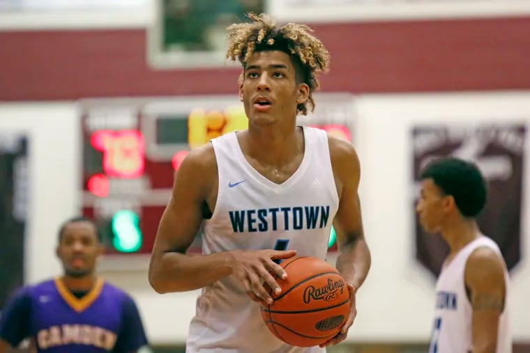 Westtown's Jake Forrester, a 6-9 senior forward and Indiana recruit.