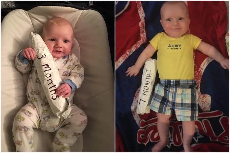 For the first year of his life, Brad Williams documented the growth of his son, Lucas, by measuring him against cheesesteaks.