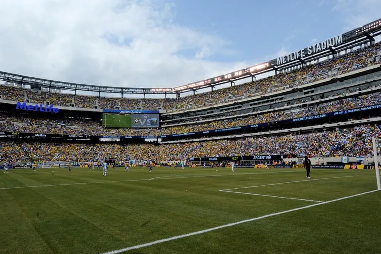 MetLife Stadium in East Rutherford, N.J., is a leading candidate to host the 2026 men's World Cup final.