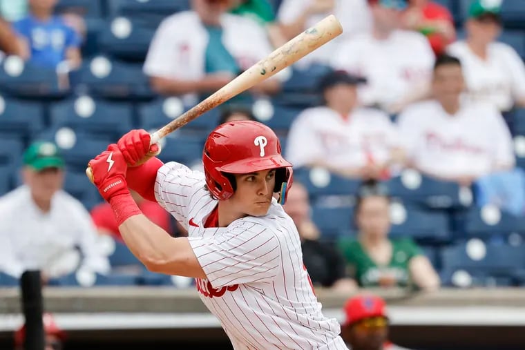 The highly-touted Phillies slugger Aidan Miller is just getting started on his minor-league journey.