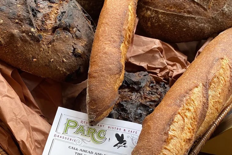 Parc is selling a limited menu including bread, cheese, and wine through its 18th Street window.