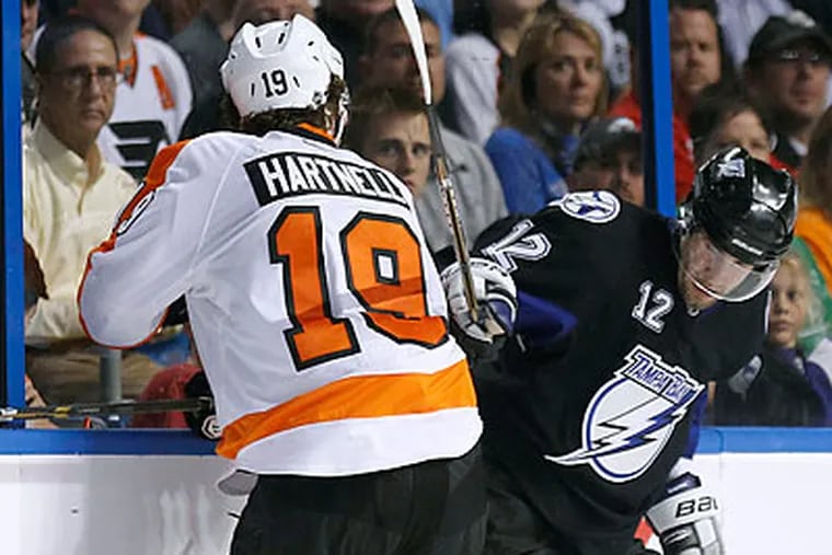 Tampa Bay is the only Eastern Conference team that is undefeated against the Flyers this season. (Chris O'Meara/AP)