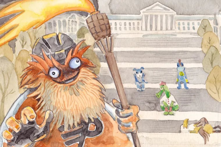 In a world without sports, what happened to Philly's mascots?