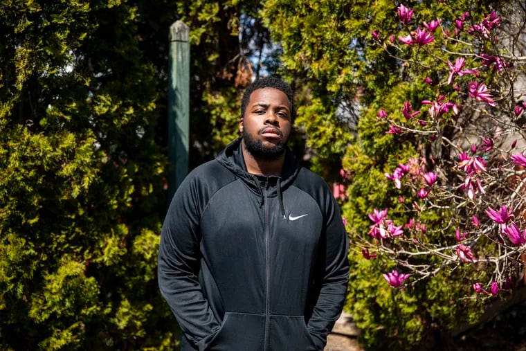 Waltkeem Jenkins, 25, provides therapy and peer support for people who come into St. Christopher’s Hospital for Children after being shot, stabbed or assaulted. “It is traumatizing,” Jenkins said. “I sympathize. Why do kids have to go through that?”