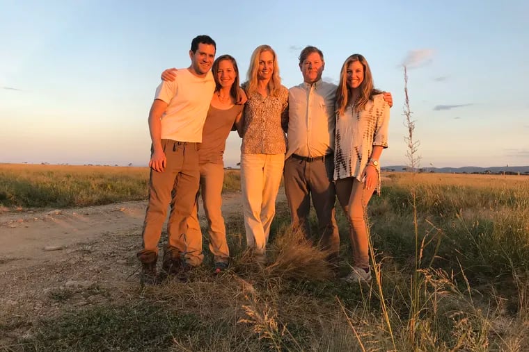 Alice Bast, center, on vacation with family (left to right, son-in-law Gabe Scheffler, Elizabeth Bast, Will Bast, and Linnea Bast) in June 2018.