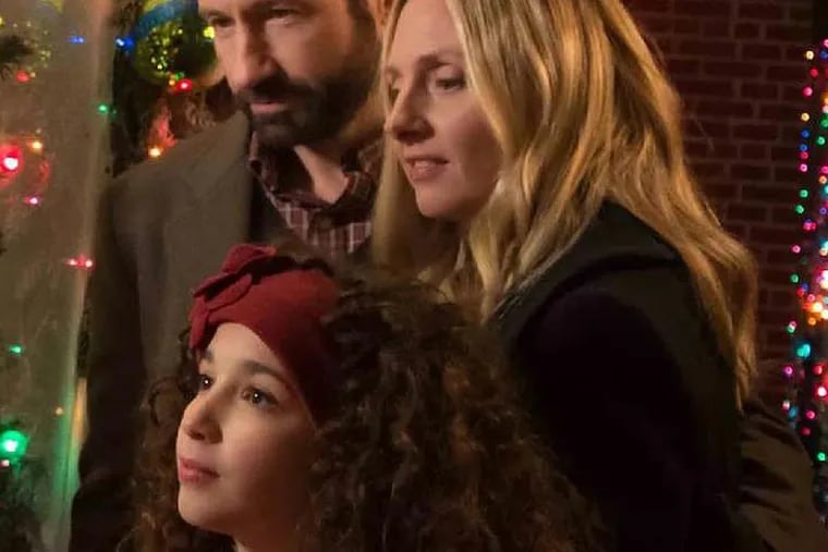 David Duchovny and Hope Davis play the parents of Olivia Steele-Falconer's doomed character in "Louder Than Words." (Identity Films)