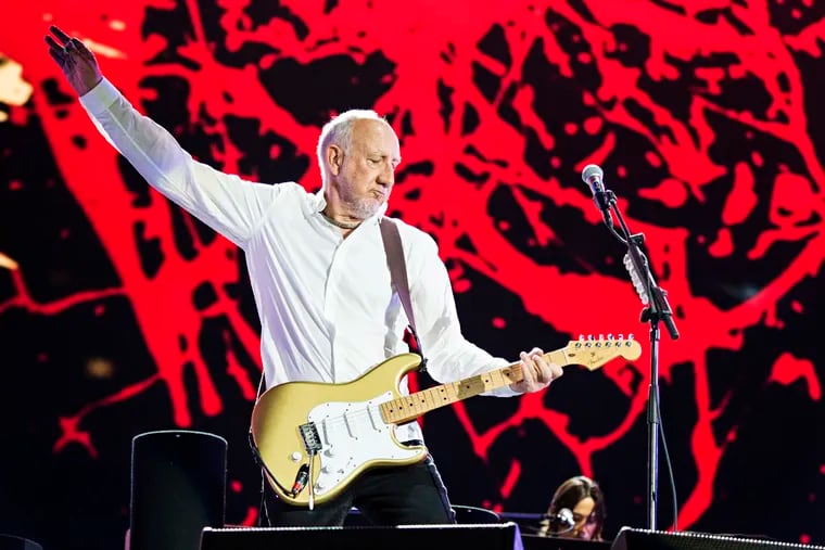 Pete Townshend of The Who performs in Quebec City in 2017.