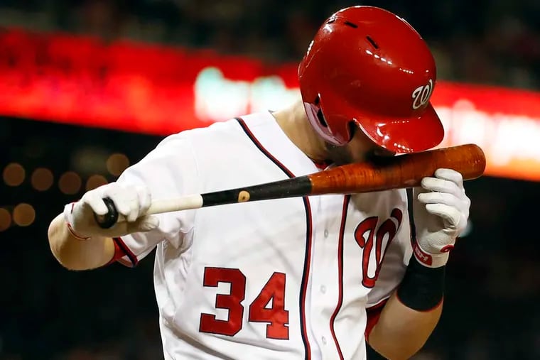 Nationals free agent Bryce Harper has hit 14 home runs at Citizens Bank Park, his most outside of Washington.