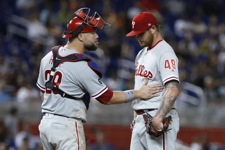 The Phillies plan to use a six-man rotation for the rest of the season that includes Henderson Alvarez, Ben Lively (pictured), Nick Pivetta, Aaron Nola, Jake Thompson, and Mark Leiter Jr.