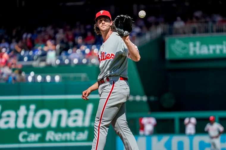 Philadelphia Phillies manager Gabe Kapler does not have a Cy Young Award vote, but that won't stop him from campaigning for his ace pitcher Aaron Nola.