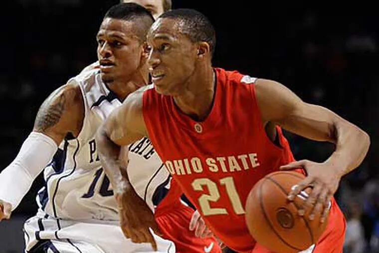 With a little luck, Ohio State shooting guard Evan Turner could be a Sixer. (AP Photo/Carolyn Kaster)