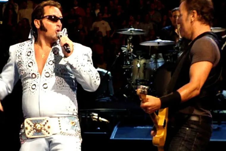"The Philly Elvis" and the Boss: Springsteen gave Nick Ferraro his nickname at a Spectrum concert in October 2009 when he pulled him on stage.
