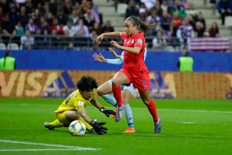 Mallory Pugh scored her first ever World Cup goal in the United States' win over Thailand last June.