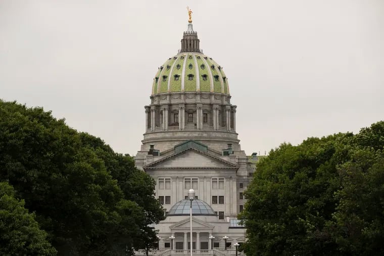 Shown is the Pennsylvania Capitol building in Harrisburg, Pa. (AP Photo/Matt Rourke) 