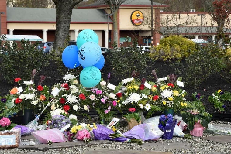 A memorial outside of the ShopRite at Evesham and Springdale Roads in Cherry Hill for Steve Ravitz. The owner of  five ShopRite stores in New Jersey, Ravitz died from the coronavirus.