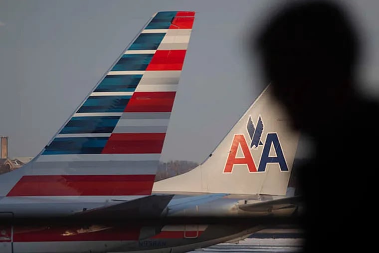 The thieves logged in to about 10,000 American Airlines customer accounts, the airline said. Bloomberg, File