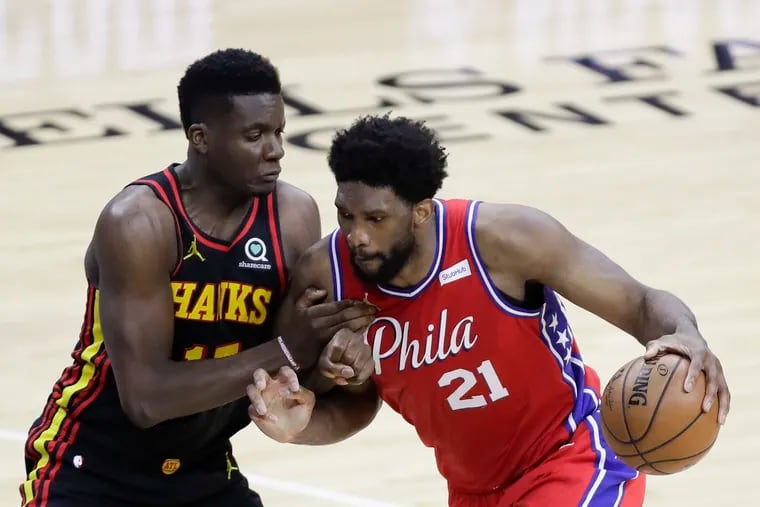 Joel Embiid has scored 79 points in the series' first two games.