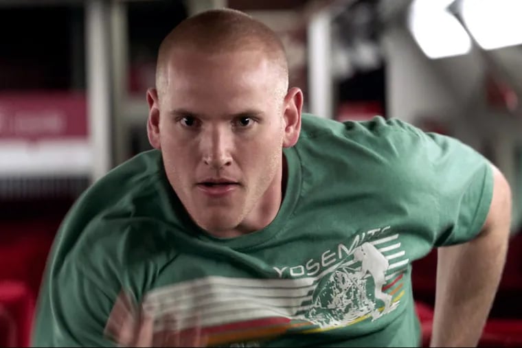Spencer Stone in a scene from &quot;The 15:17 to Paris.&quot;