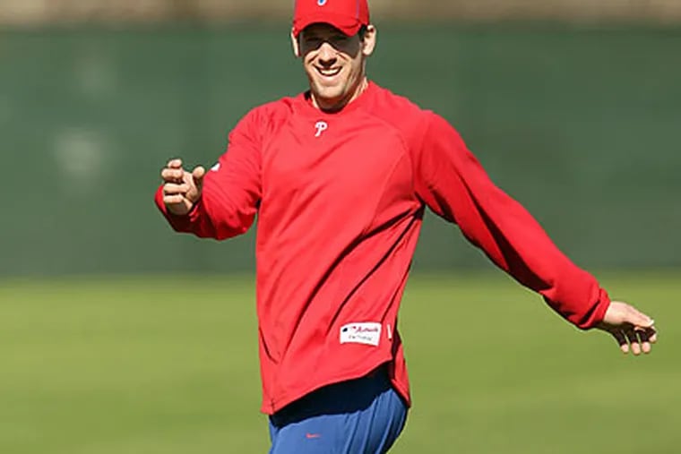 "I'm perfectly fine and right with everyone else," Cliff Lee said Monday. (Yong Kim/Staff Photographer)