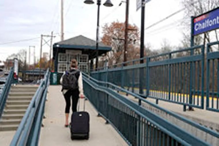 The Chalfont station is one of two on SEPTA's Doylestown-Lansdale line that serve the area.