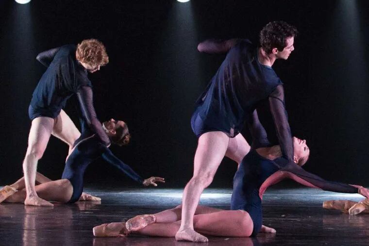 Members of the Pennsylvania Ballet in Nicolo Fonte's &quot;Grace Action.&quot;
