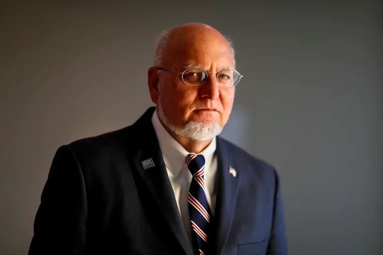 Robert Redfield Jr., director of the Centers for Disease Control and Prevention, poses at the agency's headquarters in Atlanta.