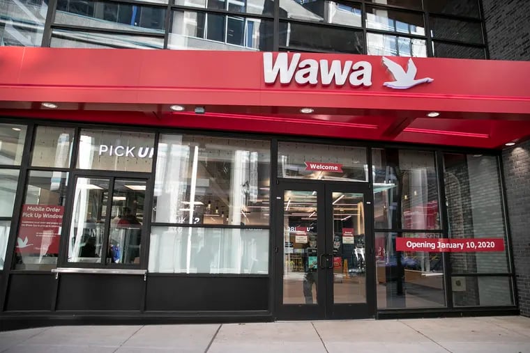 The exterior of Wawa's latest store at 16th and Ranstead Streets in Center City.