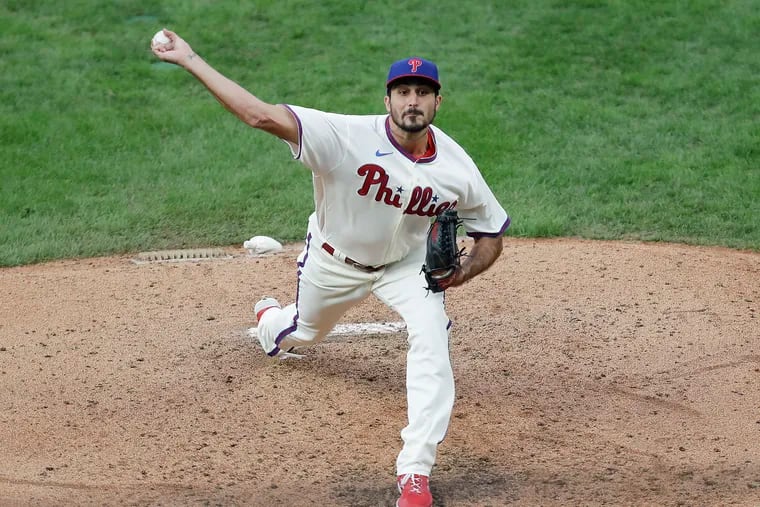 Phillies pitcher Zach Eflin threw the third complete-game shutout of his career Friday against Toronto at Citizens Bank Park.
