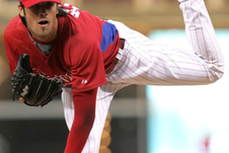 Cole Hamels went 7-3 in his final 12 starts last season. He is scheduled to face the Braves tonight.