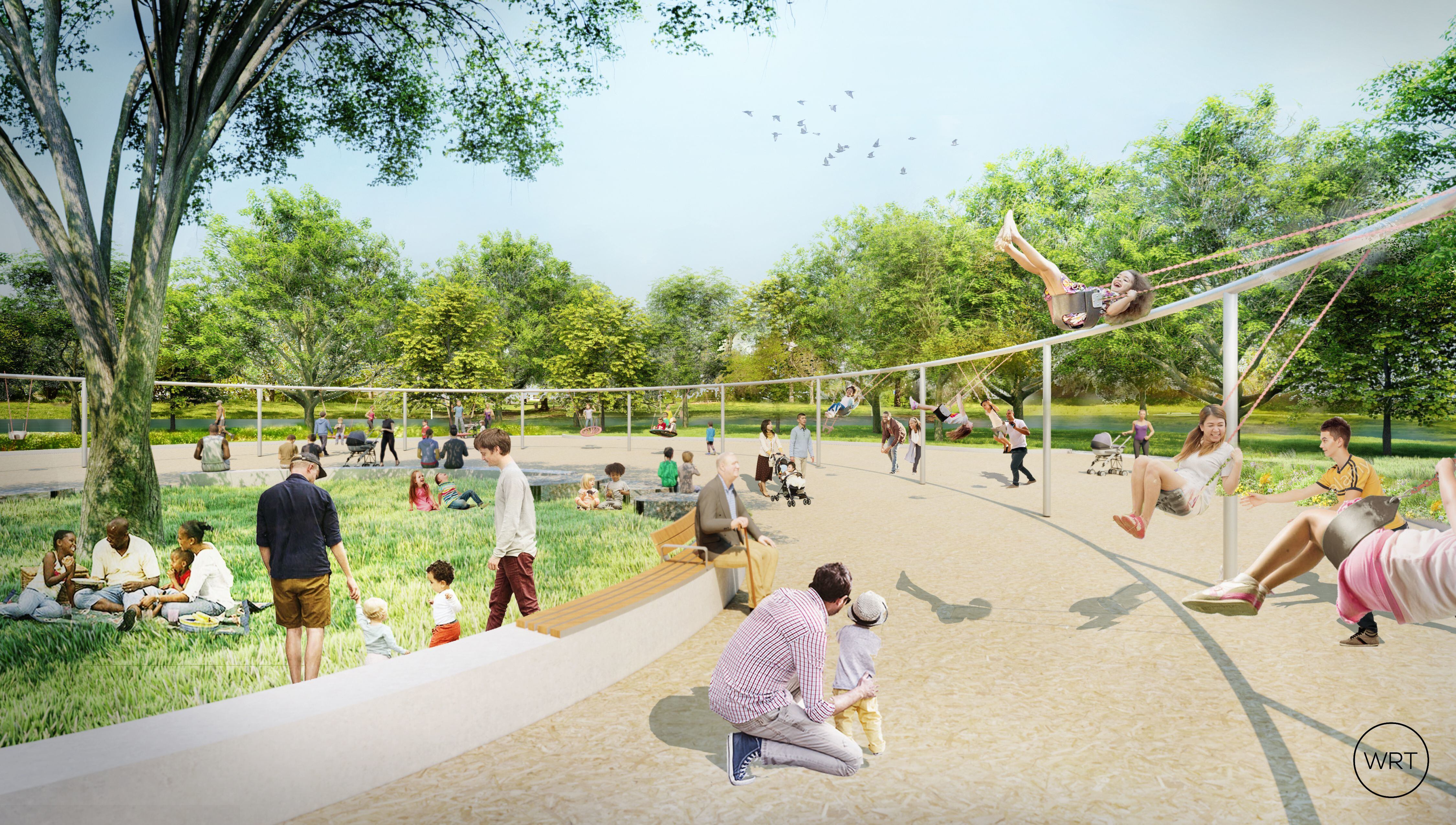 FDR Park renovation includes 'Megaswing,' largest swing set in